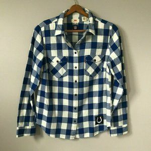 LEVI'S Indianapolis Colts Snap Button Up Flannel